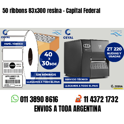 50 ribbons 83x300 resina - Capital Federal