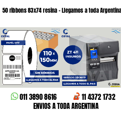 50 ribbons 83x74 resina - Llegamos a toda Argentina
