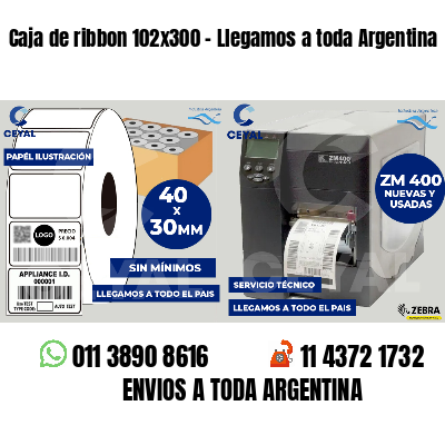 Caja de ribbon 102x300 - Llegamos a toda Argentina