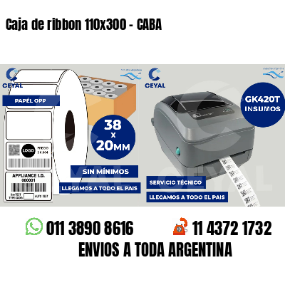 Caja de ribbon 110x300 - CABA