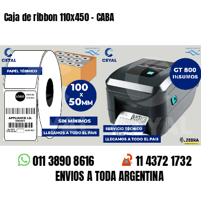 Caja de ribbon 110x450 - CABA