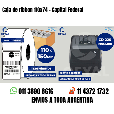 Caja de ribbon 110x74 - Capital Federal