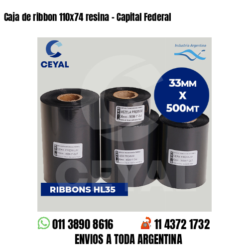 Caja de ribbon 110×74 resina – Capital Federal