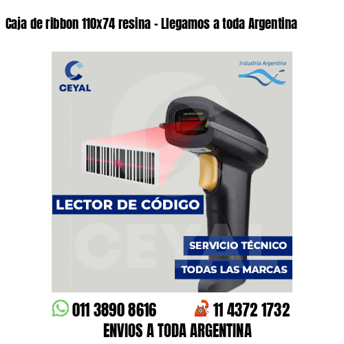 Caja de ribbon 110x74 resina - Llegamos a toda Argentina