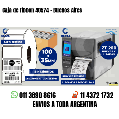 Caja de ribbon 40x74 - Buenos Aires