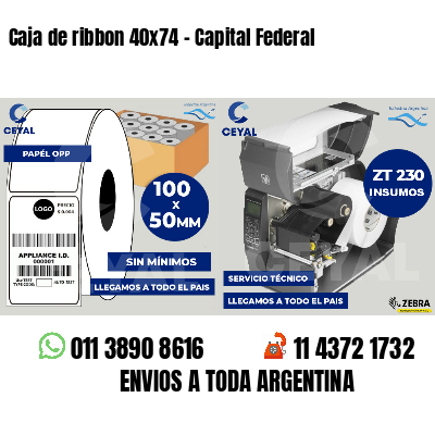 Caja de ribbon 40x74 - Capital Federal