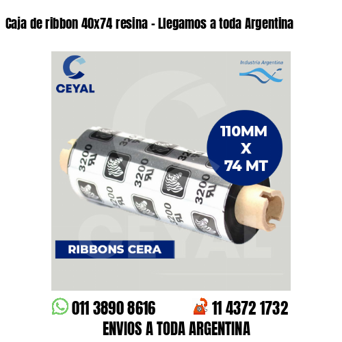 Caja de ribbon 40×74 resina – Llegamos a toda Argentina