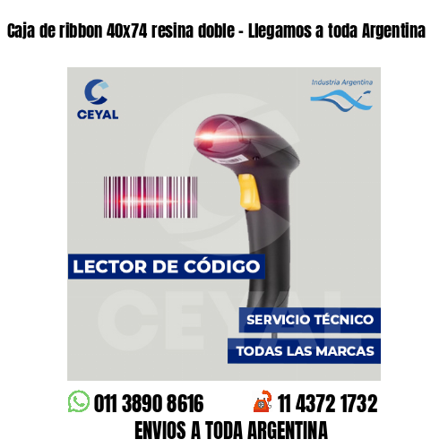 Caja de ribbon 40x74 resina doble - Llegamos a toda Argentina
