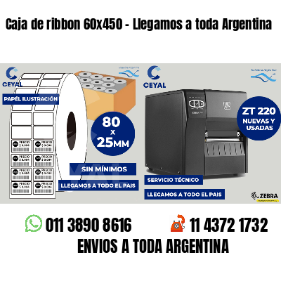 Caja de ribbon 60x450 - Llegamos a toda Argentina