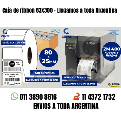 Caja de ribbon 83x300 - Llegamos a toda Argentina