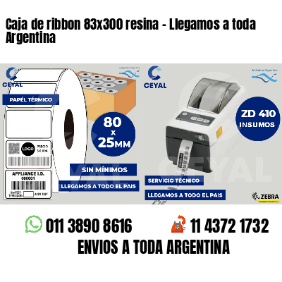Caja de ribbon 83x300 resina - Llegamos a toda Argentina