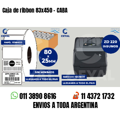 Caja de ribbon 83x450 - CABA