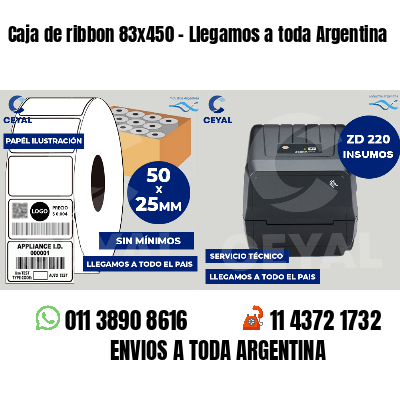 Caja de ribbon 83x450 - Llegamos a toda Argentina