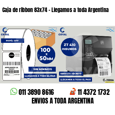 Caja de ribbon 83x74 - Llegamos a toda Argentina