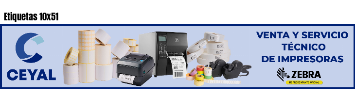 Etiquetas 10x51