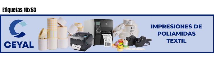 Etiquetas 10x53