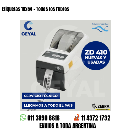 Etiquetas 10×54 – Todos los rubros