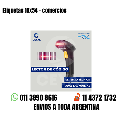 Etiquetas 10x54 - comercios