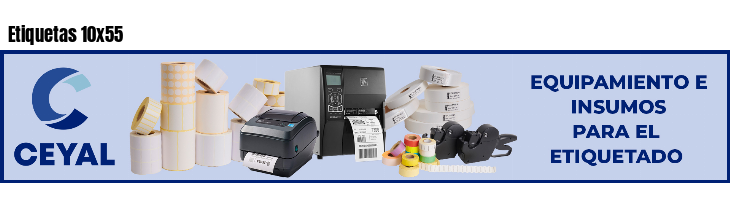 Etiquetas 10x55