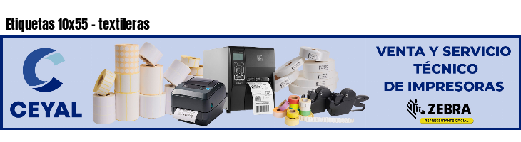 Etiquetas 10x55 - textileras