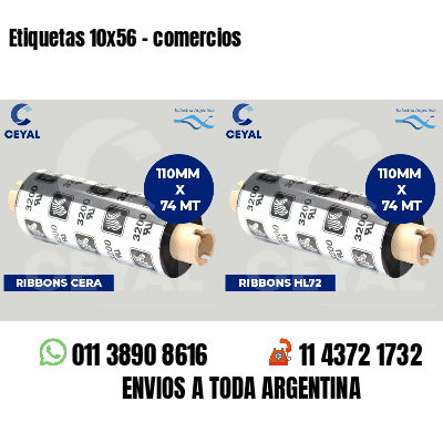 Etiquetas 10x56 - comercios
