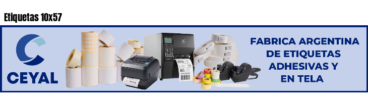 Etiquetas 10x57