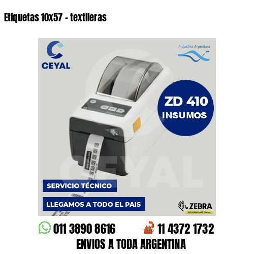 Etiquetas 10×57 – textileras