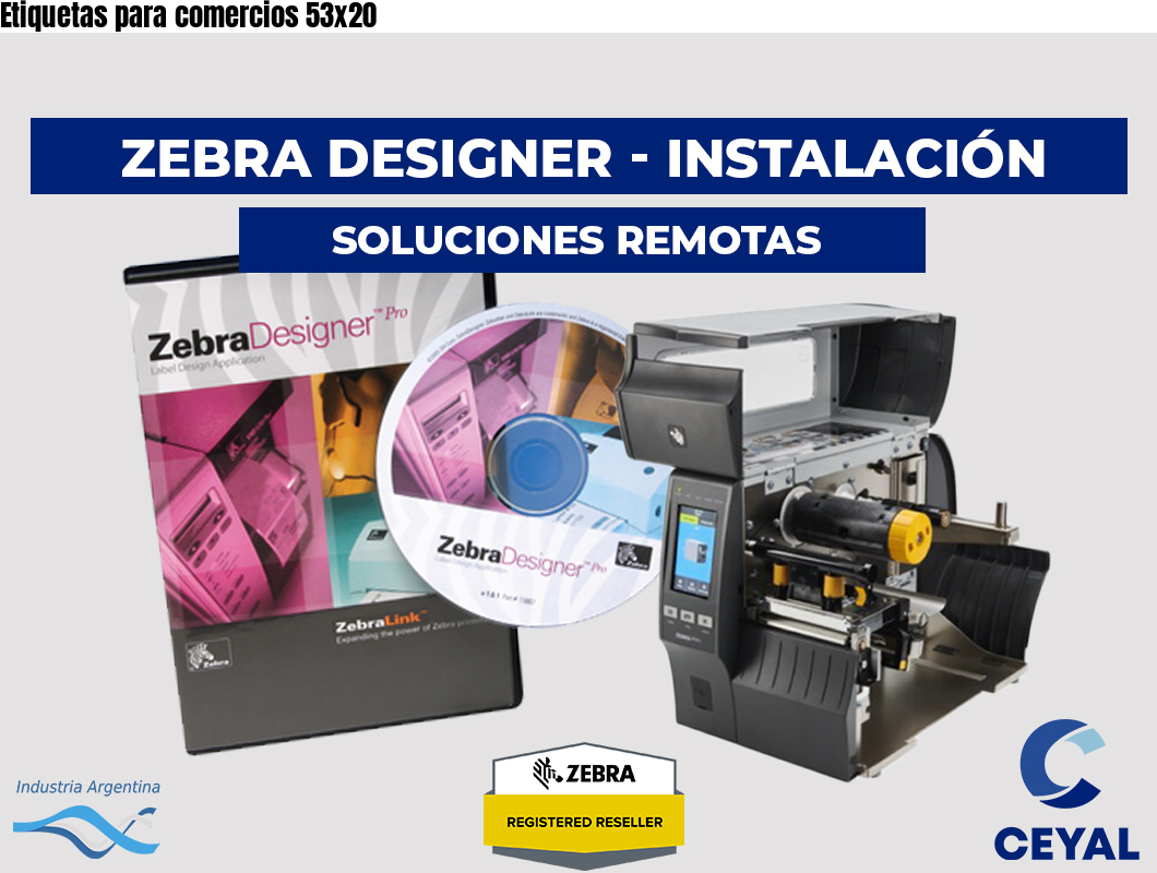 Etiquetas para comercios 53x20