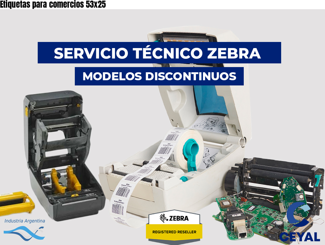 Etiquetas para comercios 53x25