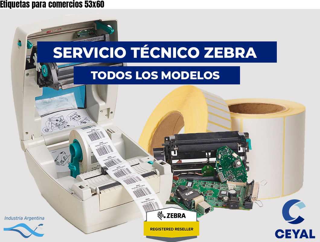 Etiquetas para comercios 53x60