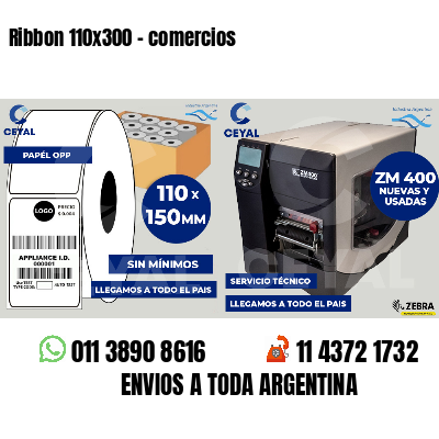 Ribbon 110x300 - comercios