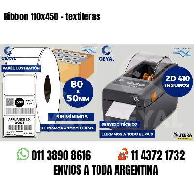 Ribbon 110x450 - textileras