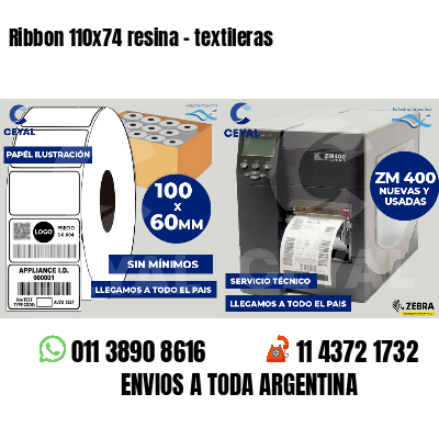 Ribbon 110x74 resina - textileras