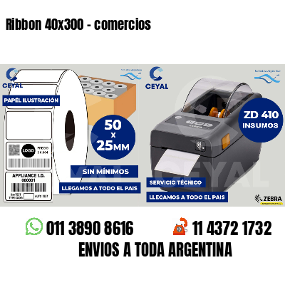 Ribbon 40x300 - comercios