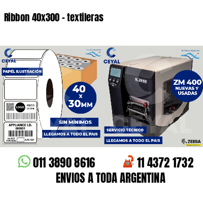 Ribbon 40x300 - textileras
