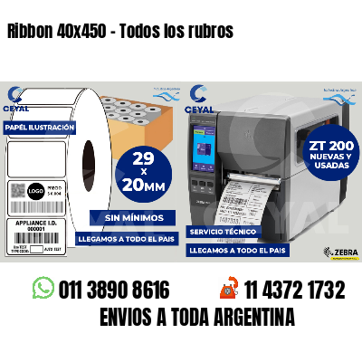 Ribbon 40x450 - Todos los rubros