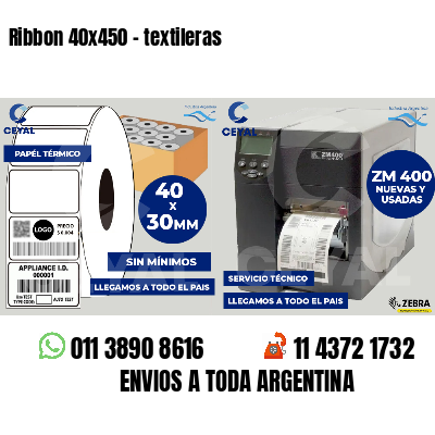 Ribbon 40x450 - textileras