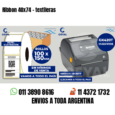Ribbon 40x74 - textileras