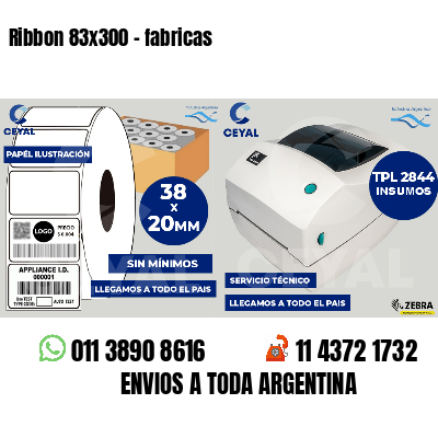 Ribbon 83x300 - fabricas