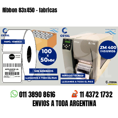 Ribbon 83x450 - fabricas