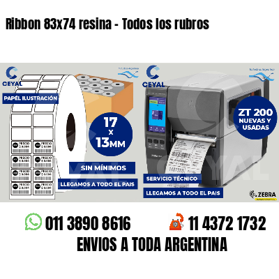 Ribbon 83x74 resina - Todos los rubros