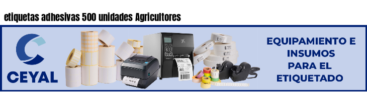 etiquetas adhesivas 500 unidades Agricultores