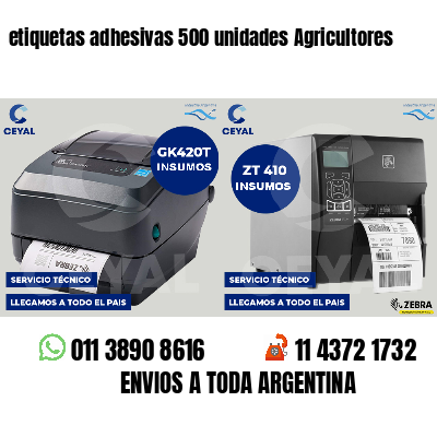 etiquetas adhesivas 500 unidades Agricultores