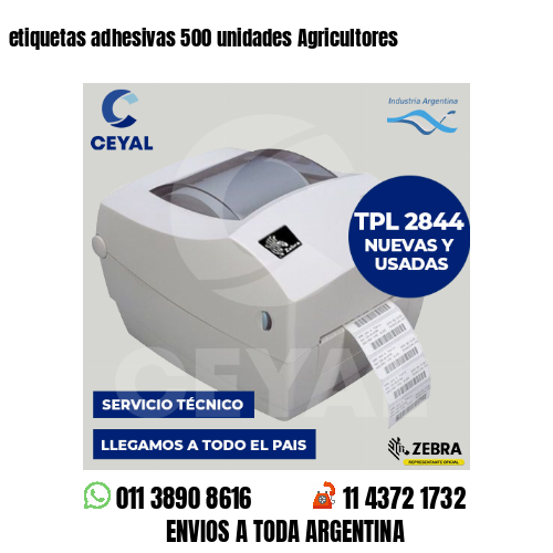 etiquetas adhesivas 500 unidades Agricultores