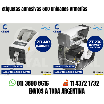 etiquetas adhesivas 500 unidades Armerías