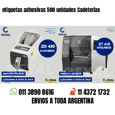 etiquetas adhesivas 500 unidades Cadeterías