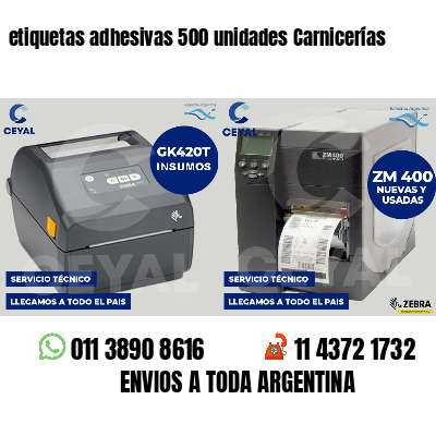 etiquetas adhesivas 500 unidades Carnicerías