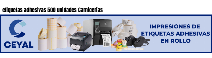 etiquetas adhesivas 500 unidades Carnicerías