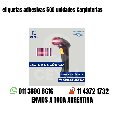 etiquetas adhesivas 500 unidades Carpinterías