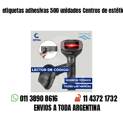 etiquetas adhesivas 500 unidades Centros de estética